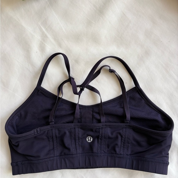 Lululemon breather easy bra size 10 black swan purple rare find - Picture 2 of 8